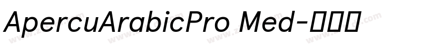 ApercuArabicPro Med字体转换